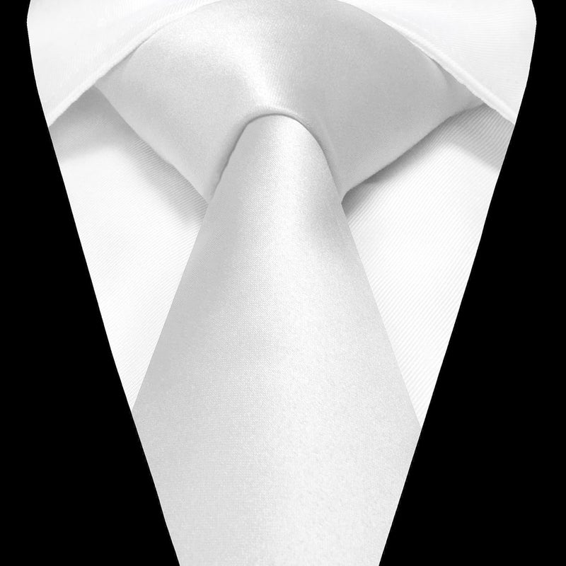 RBOCOTT Solid Color Tie and Pocket Square Hankerchief with Lapel Pin Set for Men - Image 3